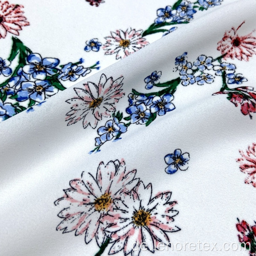 Polyester gewebtes Moos Crêpe kleiner Blumengedruckt